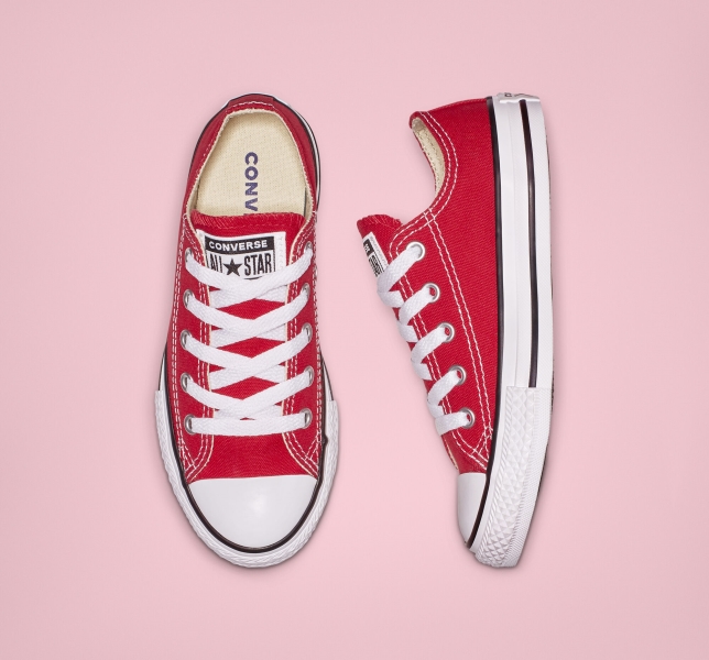 Kids' Converse Chuck Taylor All Star Classic Canvas Shoes Red | 460-UVXBHC