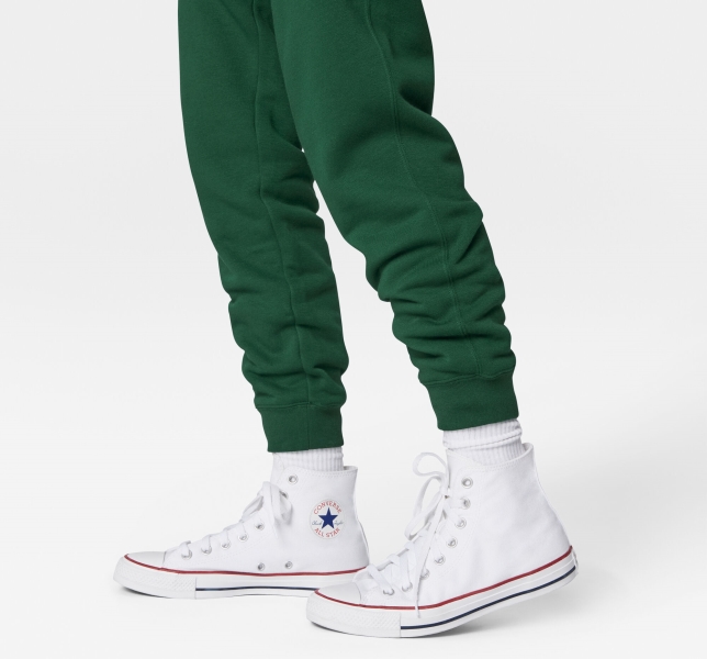 Women's Converse Go-To Embroidered Star Chevron Standard Fit Fleece Pants Multicolor | 562-BLMPNW
