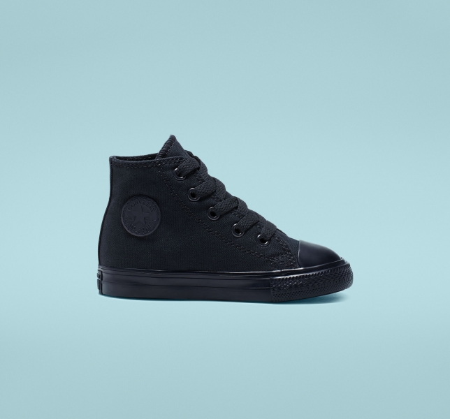 Kids' Converse Chuck Taylor All Star Classic Canvas Shoes Black | 217-WJKSDB