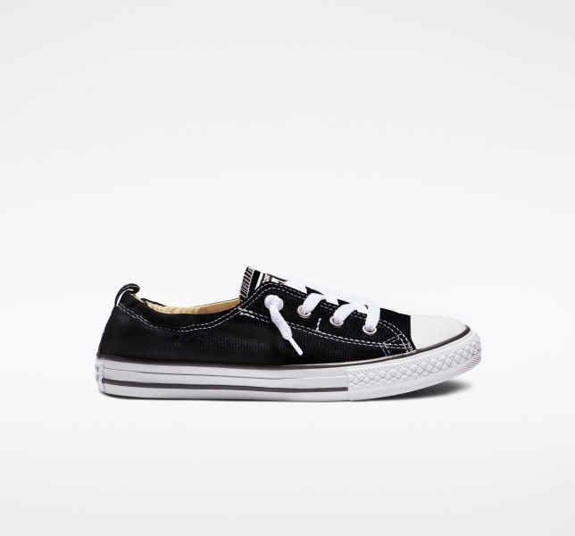 Kids' Converse Chuck Taylor All Star Shoreline Canvas Shoes Black | 352-EYWPMG