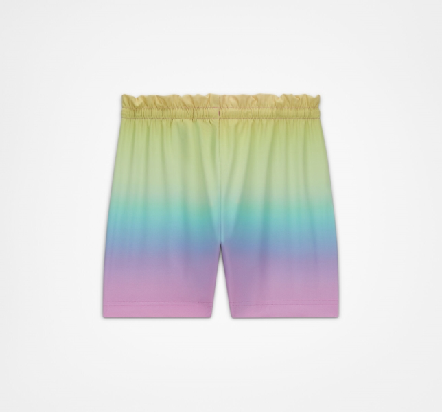 Kids' Converse Gradient Paper Shorts Pink | 634-IUGAHY