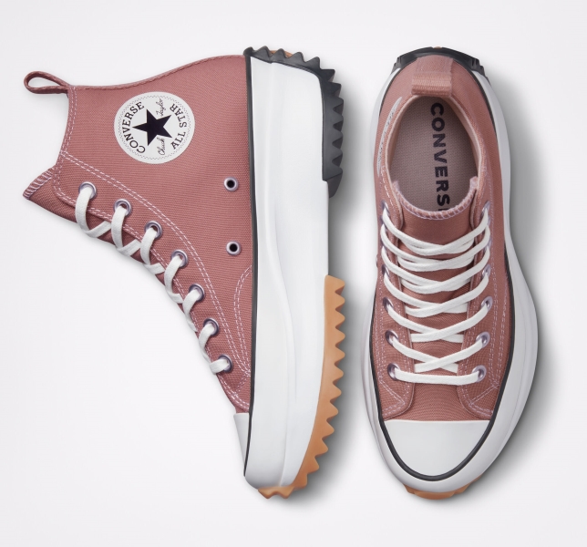 Women's Converse Run Star Seasonal Hike Platform Shoes Black / White | 708-HCSZOB