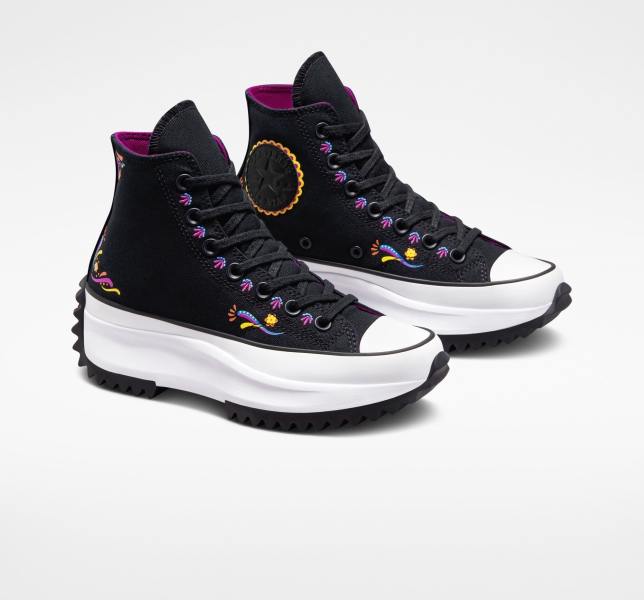 Men's Converse Chuck 70 de Muertos Canvas Shoes Black Pink | 356-MBJKZN