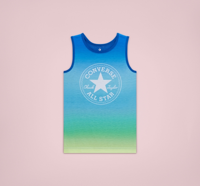 Kids' Converse Ombre Muscle Tanks Royal | 217-QXKTJH