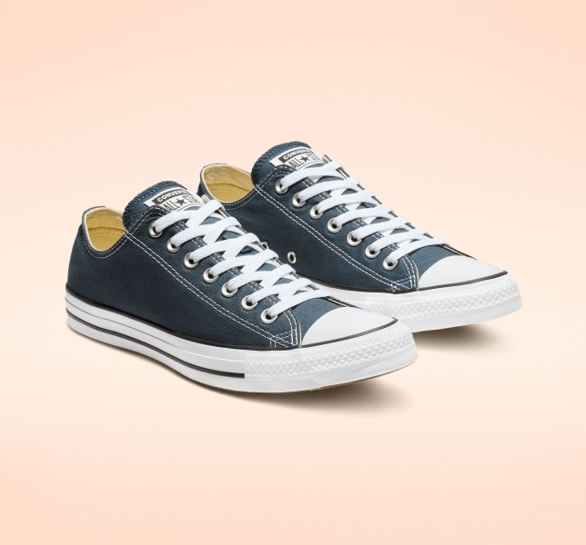 Women's Converse Chuck Taylor All Star Classic Canvas Shoes Navy | 421-IRBUNZ