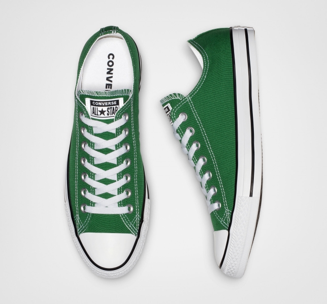 Women's Converse Chuck Taylor All Star Classic Canvas Shoes Green | 637-YRCFKI