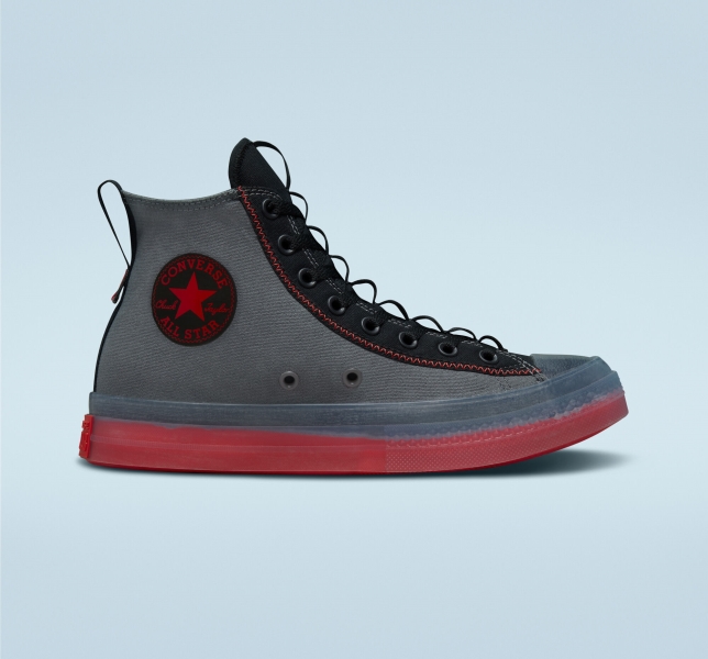 Men's Converse Chuck Taylor All Star CX Explore Desert Sunset Canvas Shoes Grey / Black / Red | 150-BTPHRO