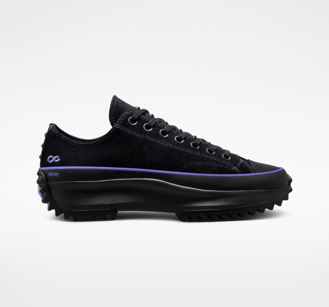 Women's Converse Chase the Drip x Kelly Oubre Jr. Run Star Low Tops Black / Light Orange / Black | 183-QULBGR