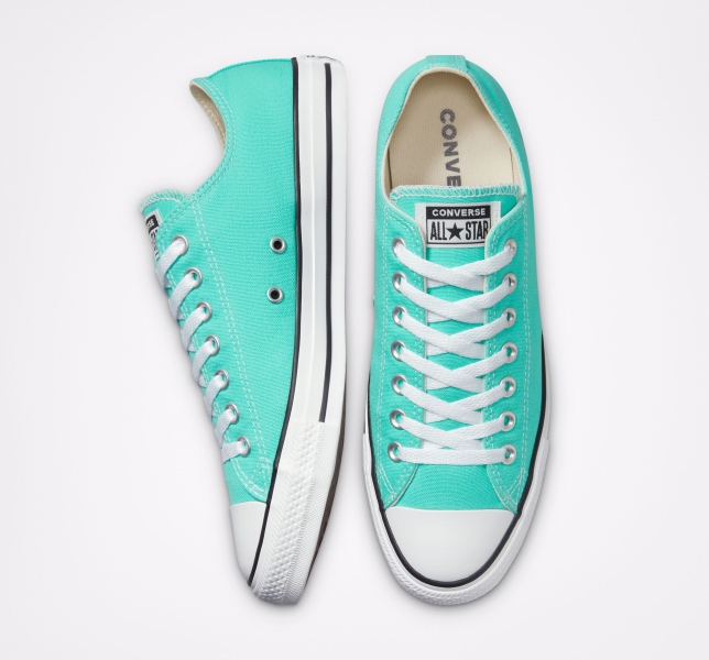 Women's Converse Chuck Taylor All Star Seasonal Low Tops Light Turquoise | 150-ZFDPXA