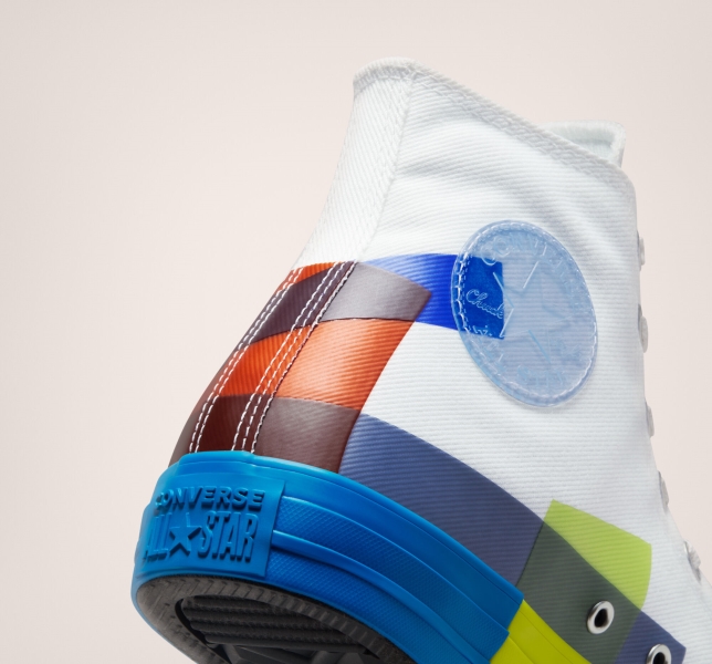 Women's Converse Chuck Taylor All Star Space Racer Canvas Shoes White / Blue / White | 951-JKPYMH