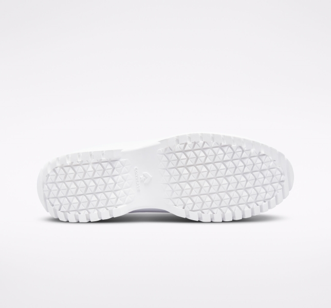 Women's Converse Chuck Taylor All Star Lugged 2.0 Leather Platform Shoes White / Black | 291-PYSZOA