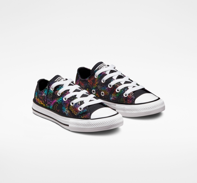 Kids' Converse Chuck Taylor All Star Butterfly Shine Canvas Shoes Black / Pink / Purple / Blue | 832-CZMBLT