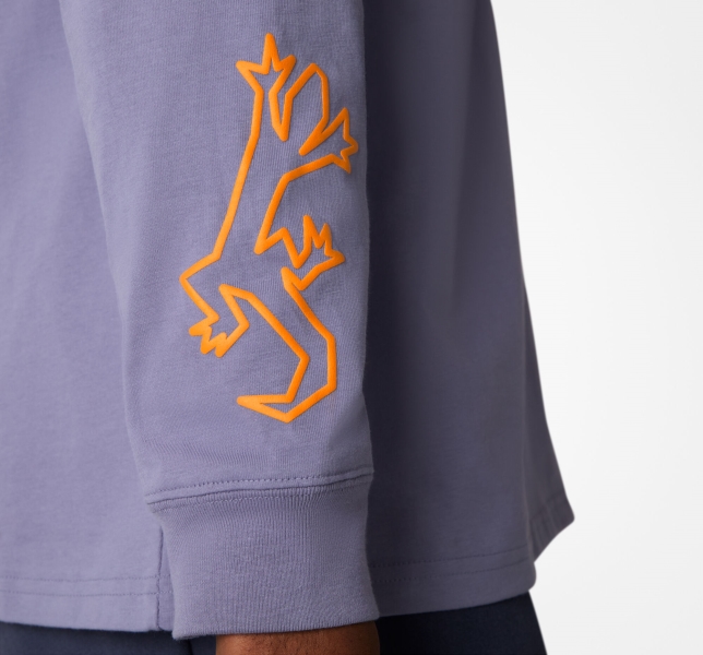Men's Converse Desert Graphic Long Sleeve T Shirts Purple | 023-FZICQM