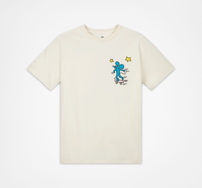 Men's Converse Keith Haring Mouse T Shirts Multicolor | 013-ATOLFV