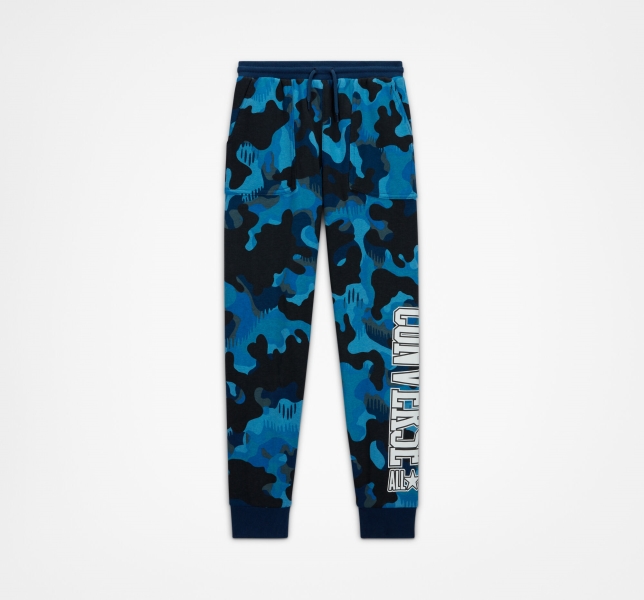 Kids' Converse Camo Jogger Navy | 907-YGUPZN