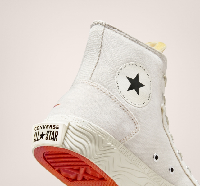 Men's Converse Chuck Taylor Alt Star Tear Away Canvas Shoes Light Beige / White | 204-IUGTPA