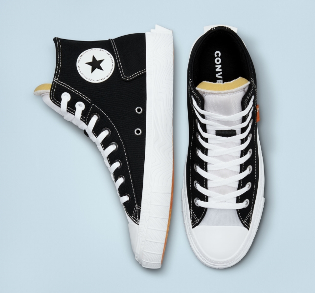 Women's Converse Chuck Taylor Alt Star High Tops Black / White / White | 680-YEFDAG