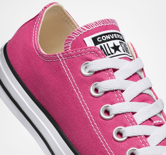 Women's Converse Chuck Taylor All Star Seasonal Canvas Shoes Fuchsia / White / Black | 485-DZKGUJ