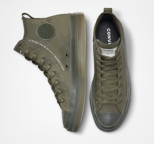 Women's Converse Chuck Taylor All Star CX Global Patch Logo High Tops White | 204-XNAIBZ