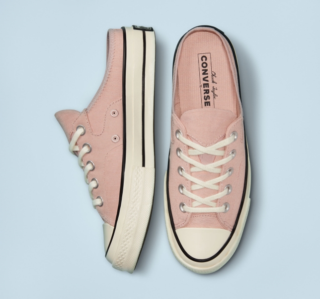 Women's Converse Chuck 70 Mule Low Tops Grey Purple / Black | 873-QLAIVX