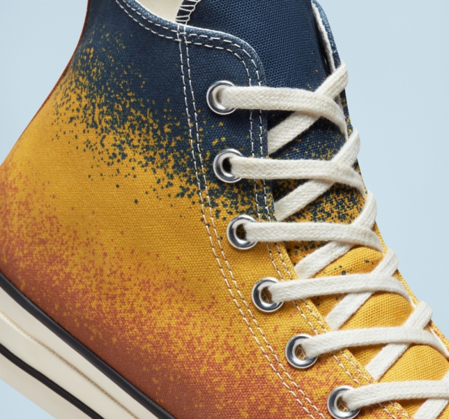 Men's Converse Chuck 70 Scatter Dye Canvas Shoes Multicolor | 789-TXBNCU
