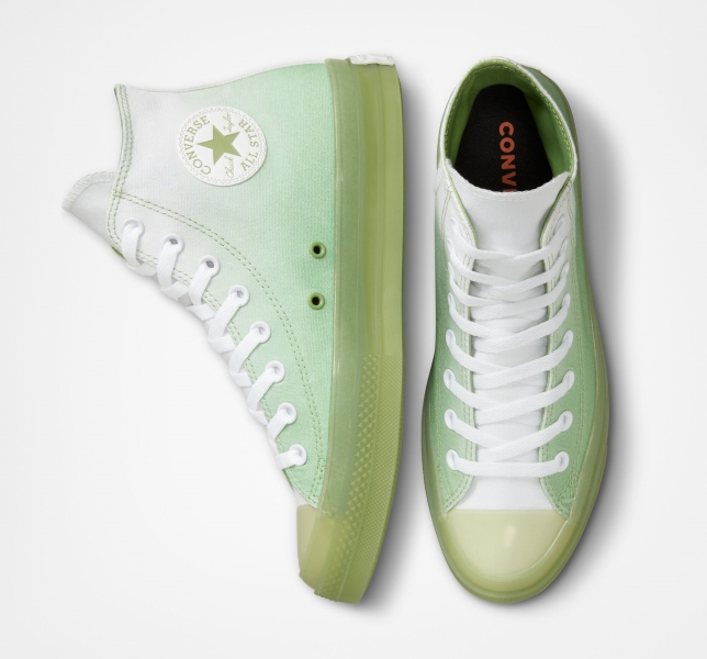 Women's Converse Chuck Taylor All Star CX Gradient Canvas Shoes Green / White / Green | 803-SOUYHZ