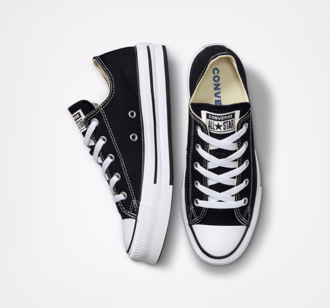 Kids' Converse Chuck Taylor All Star Lift Platform Shoes Black / White / Black | 317-SZORMG