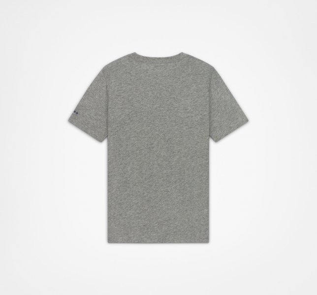 Kids' Converse Checkered Chuck Taylor Patch T Shirts Grey | 854-WFATLQ