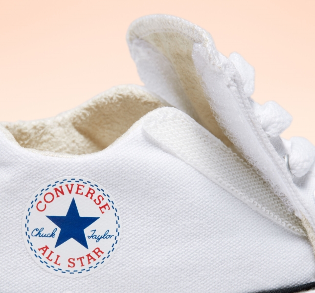 Kids' Converse Chuck Taylor All Star Cribster Easy-On Canvas Shoes White / Beige White / White | 648-YVRZAX