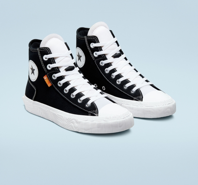 Women's Converse Chuck Taylor Alt Star High Tops Black / White / White | 680-YEFDAG
