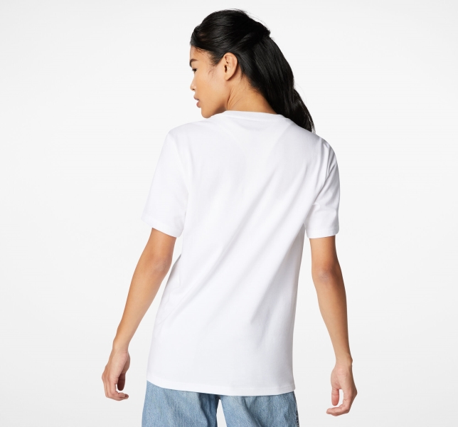 Women's Converse Artist Short Sleeve T Shirts White | 849-AOVFIL