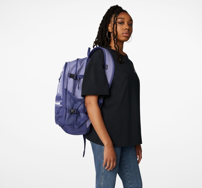 Men's Converse Straight Edge Bags & Backpacks Purple / Purple | 620-URBXKP