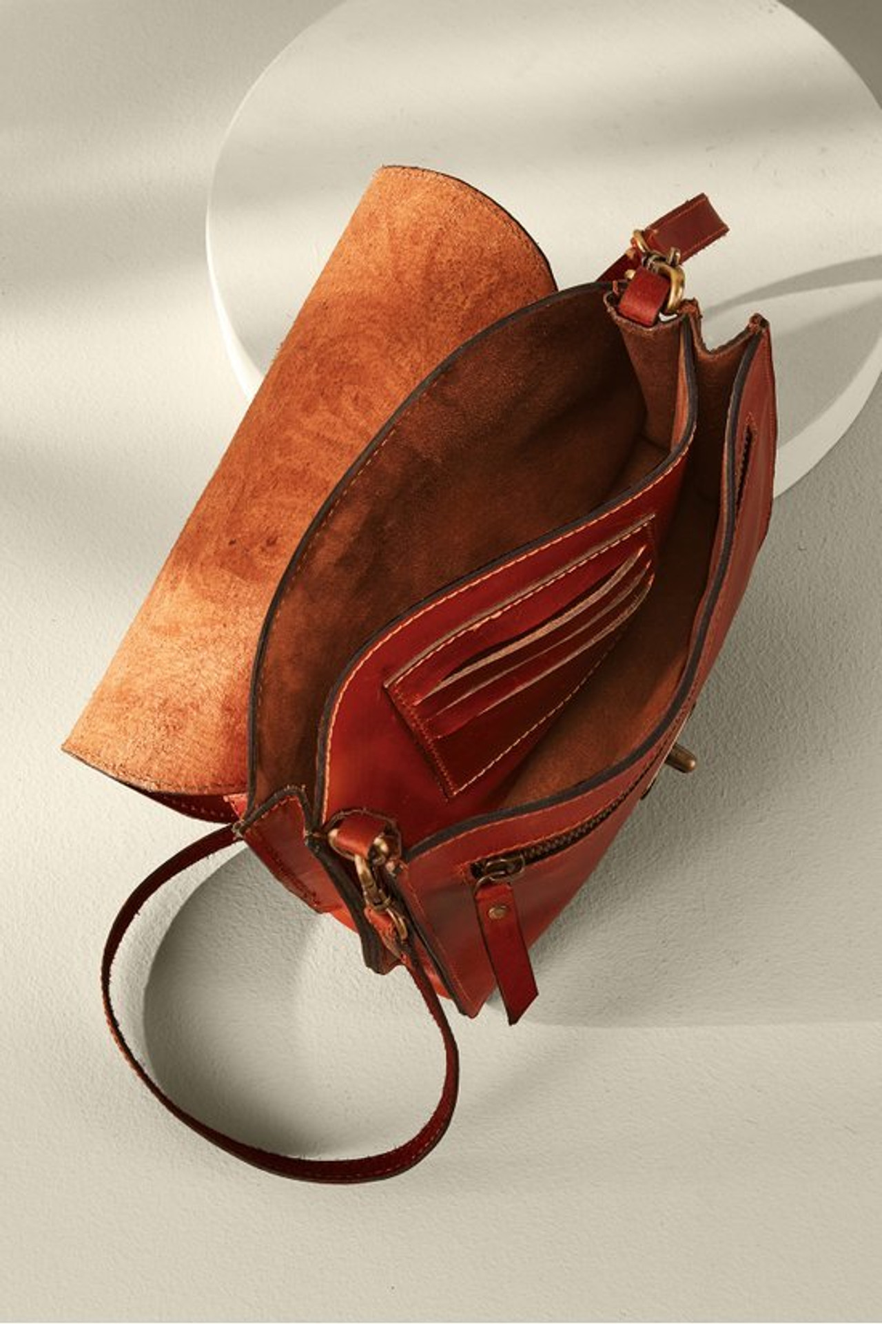 Ada Embossed Leather Bag