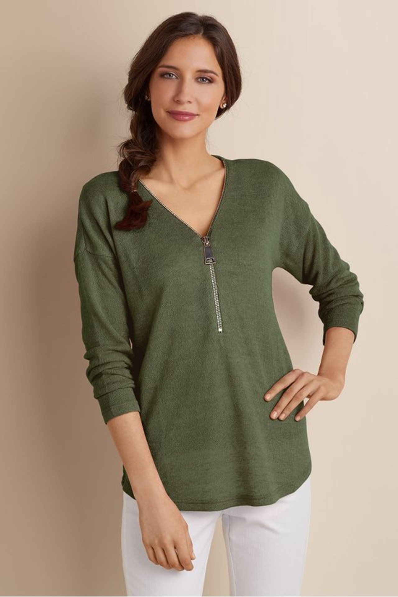 Valentina Zip Sweater