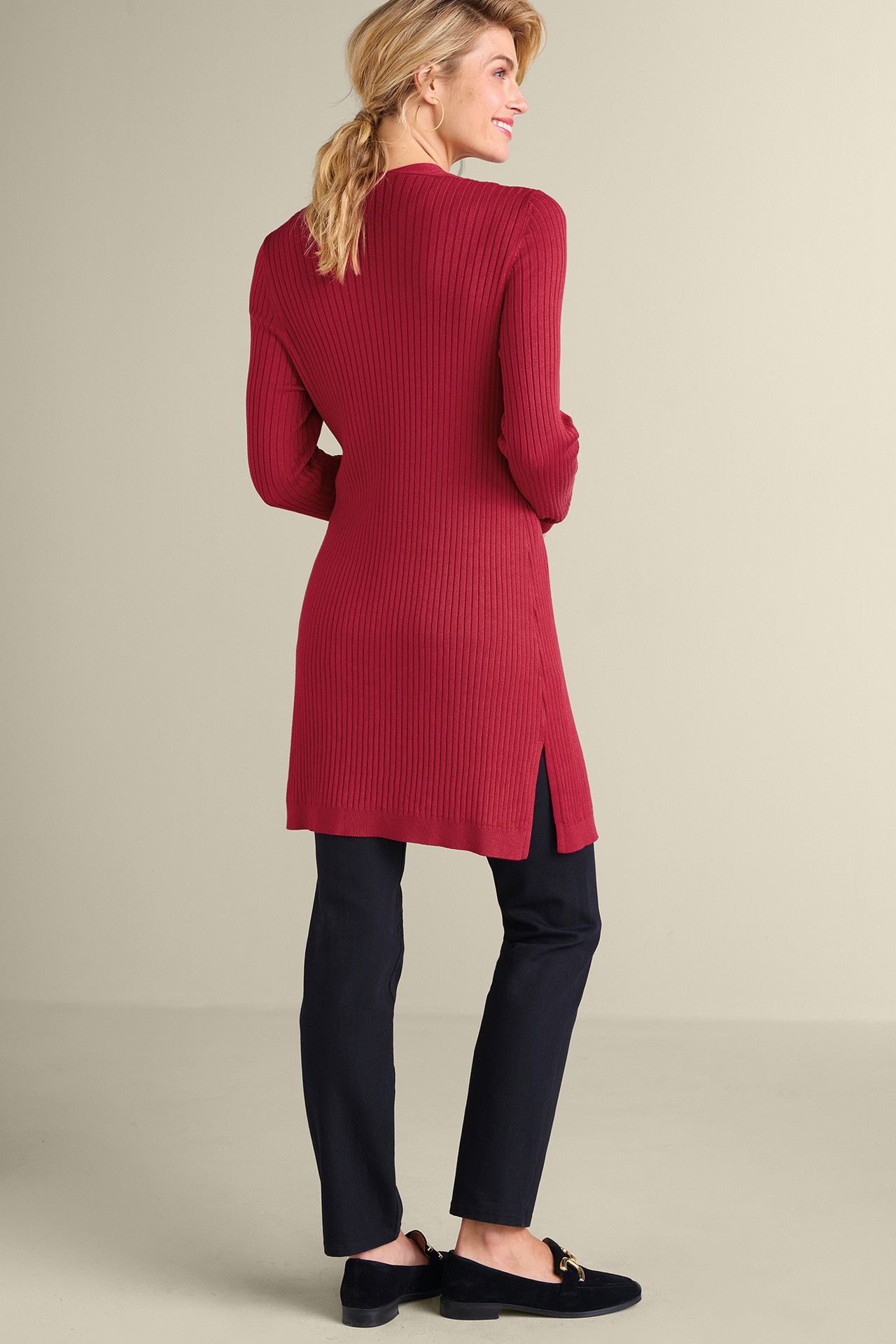 Soft Essential™ Ribbed Long Cardi