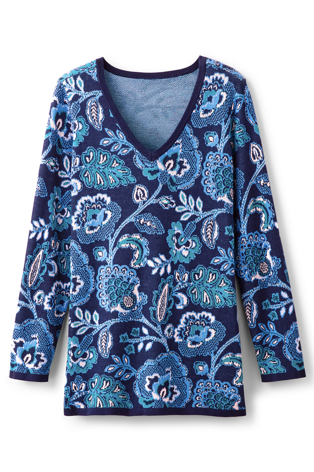 Leonor Jacquard Tunic Sweater