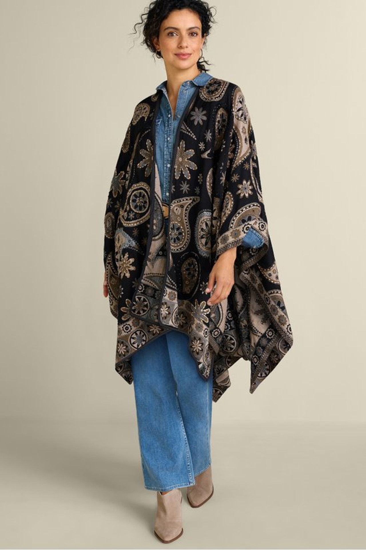 Yasmin Embroidered Wrap
