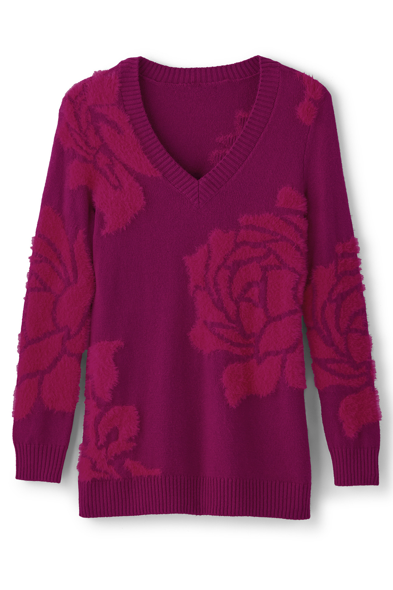 Isadora Eyelash Floral Sweater