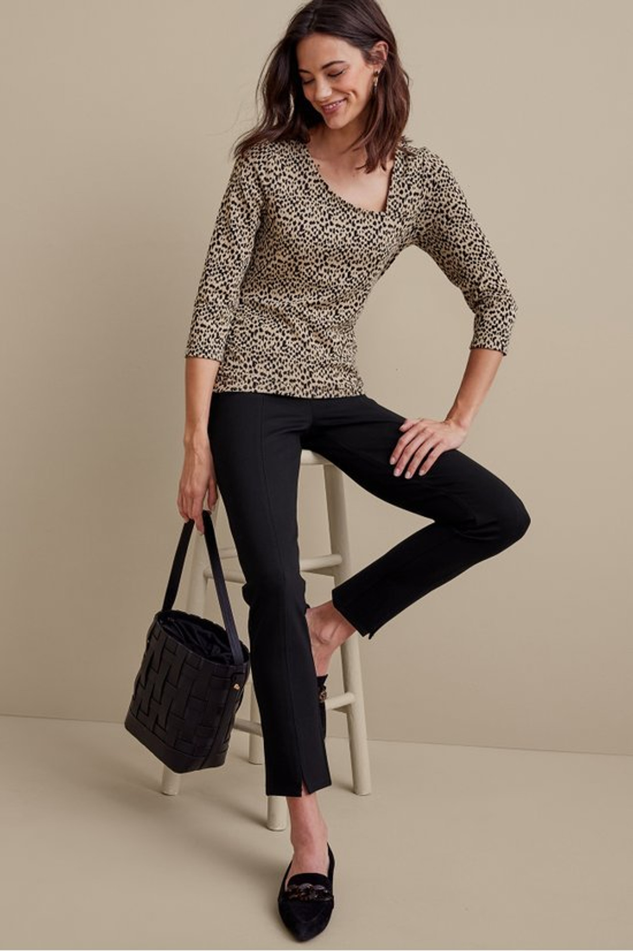 Soft Essential™ Ponte Slim Ankle Pants