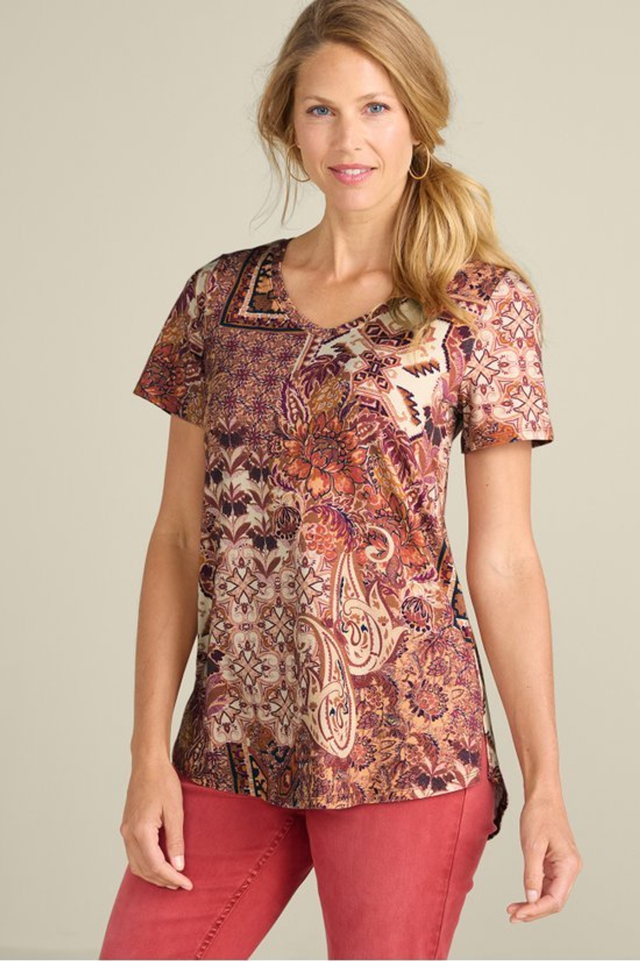Soft Essential™ Supima® Isabel Short Sleeve Tunic