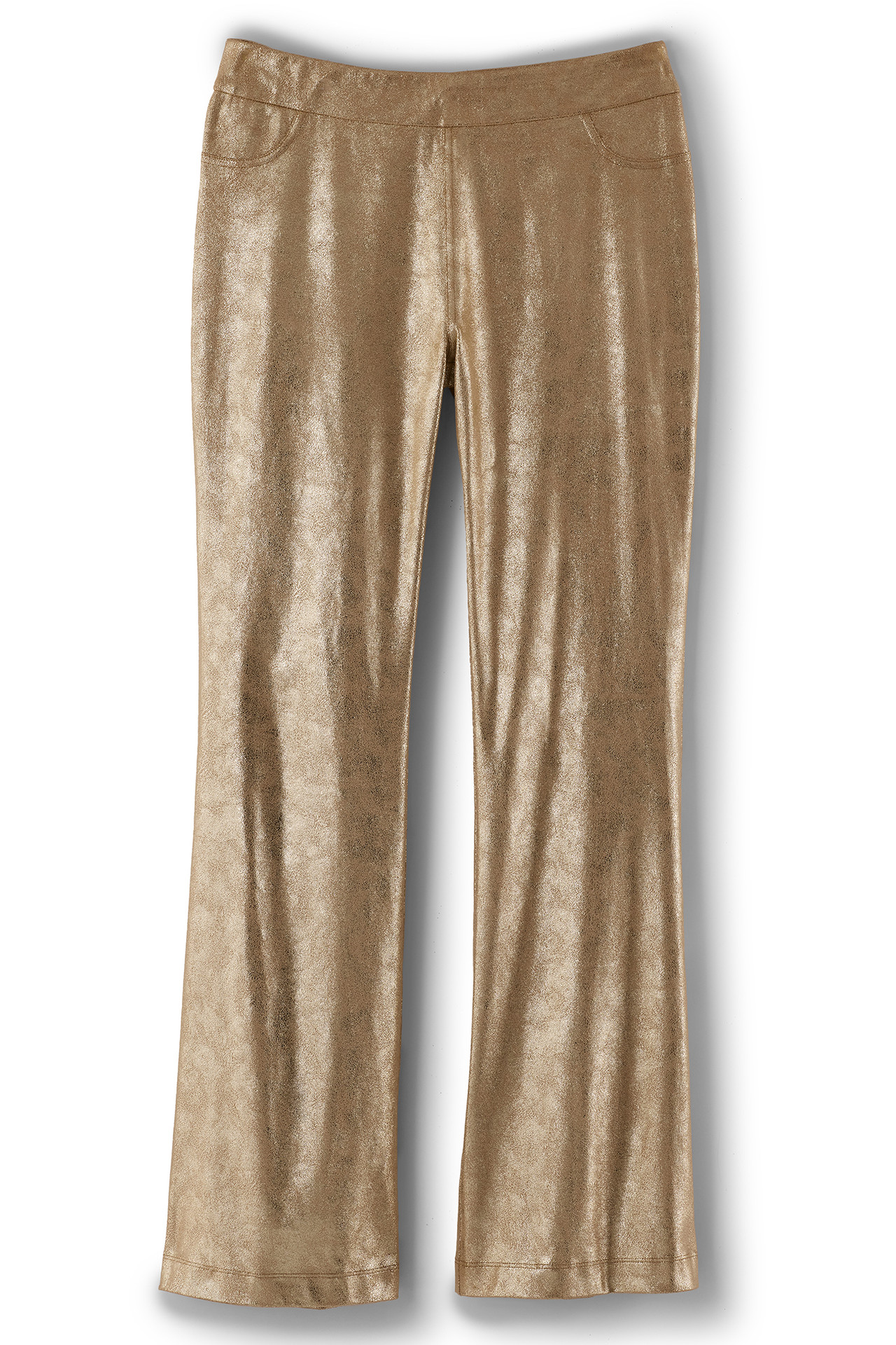Faux Suede Bootcut Pants