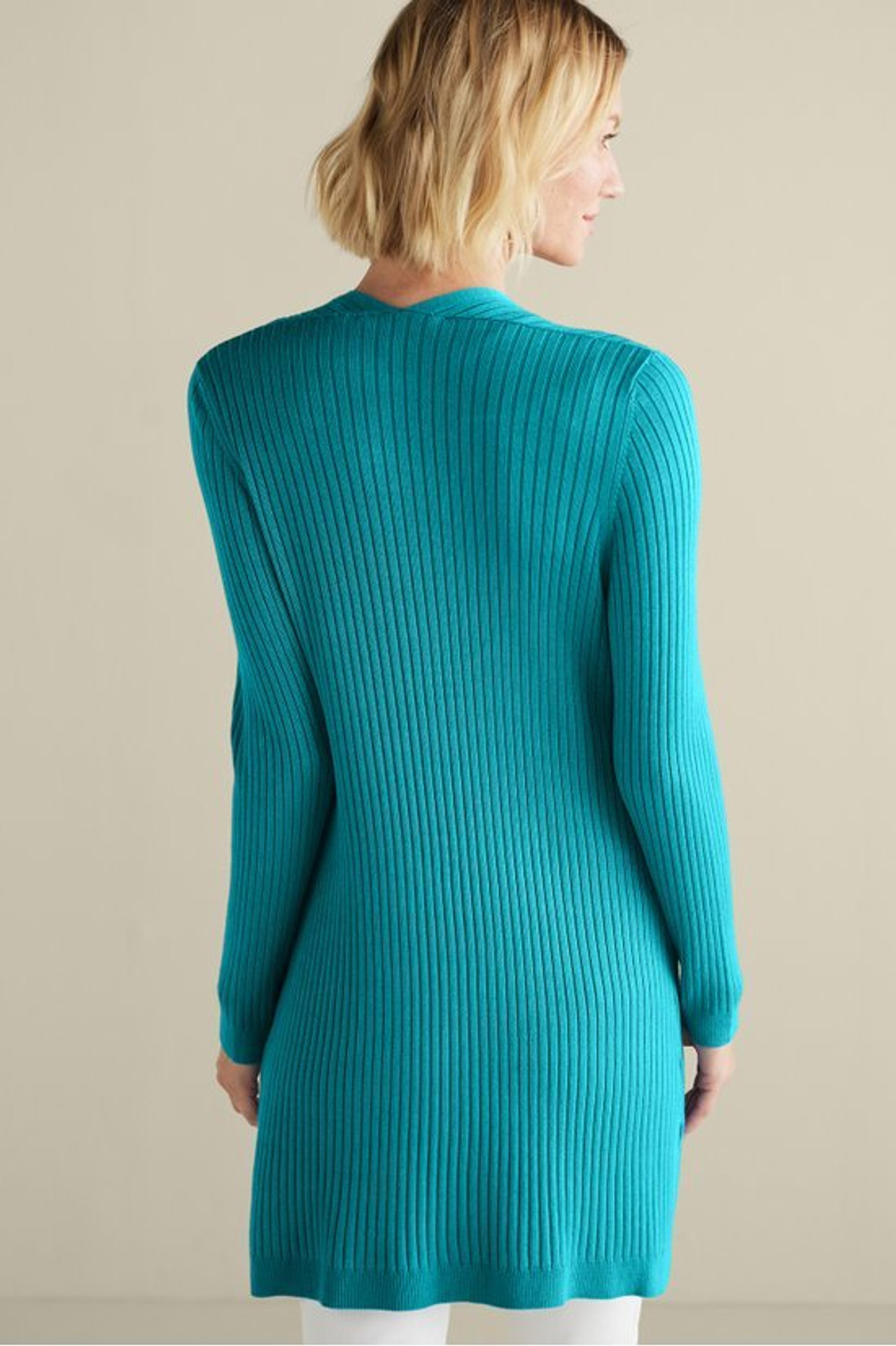 Soft Essential™ Ribbed Long Cardi