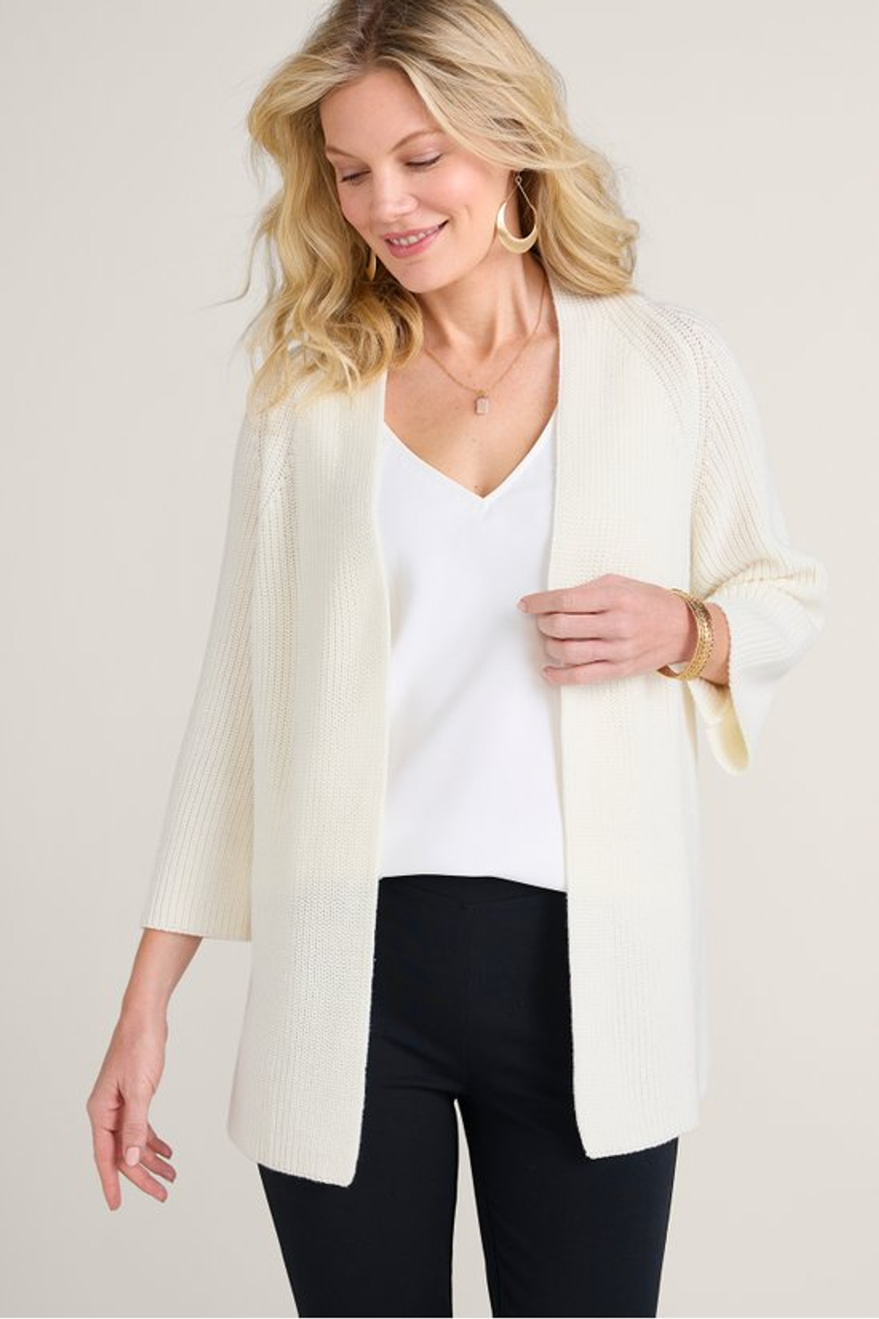 Amberlyn Shaker Stitch Cardigan