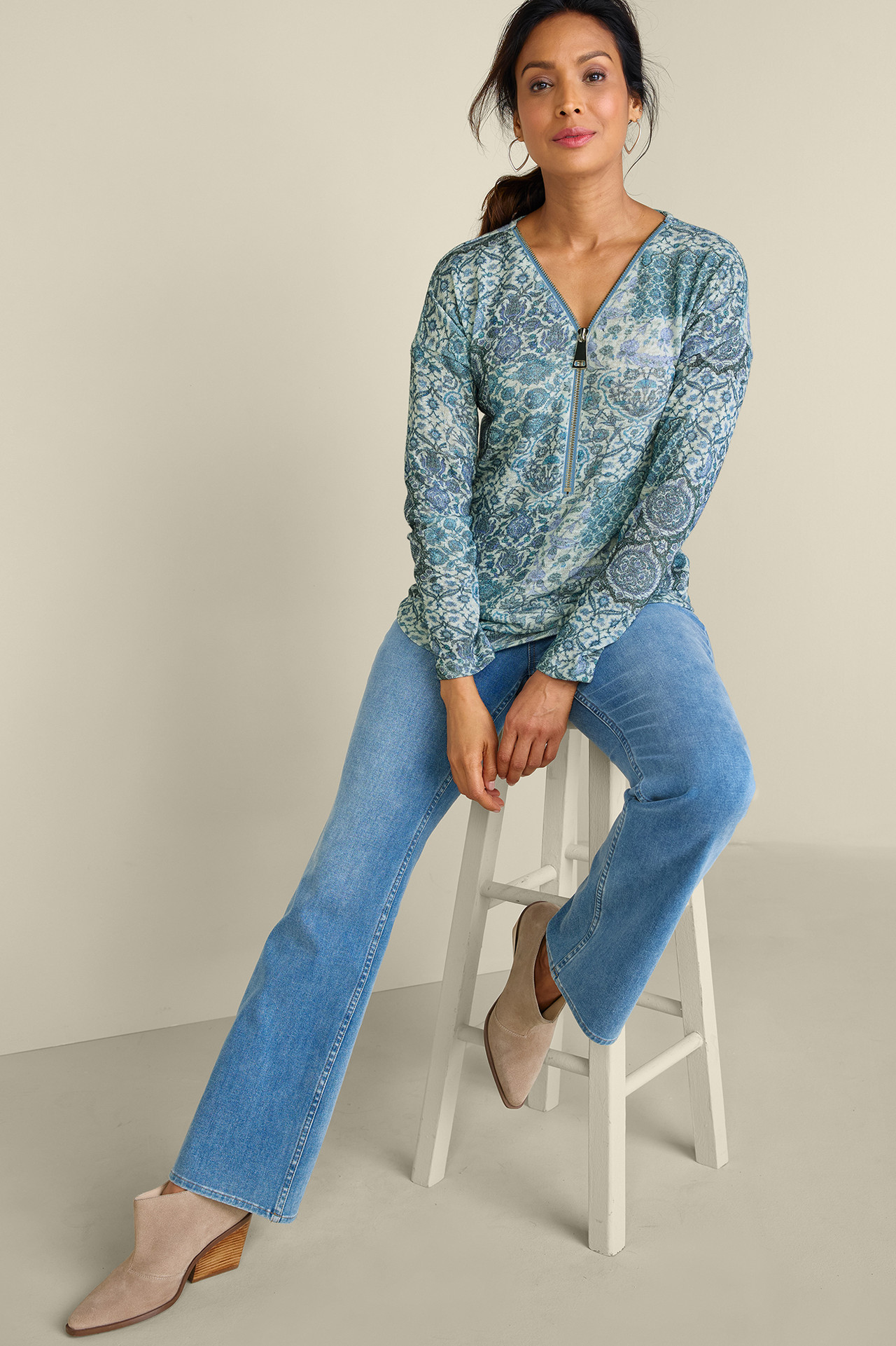 Valentina Zip Sweater