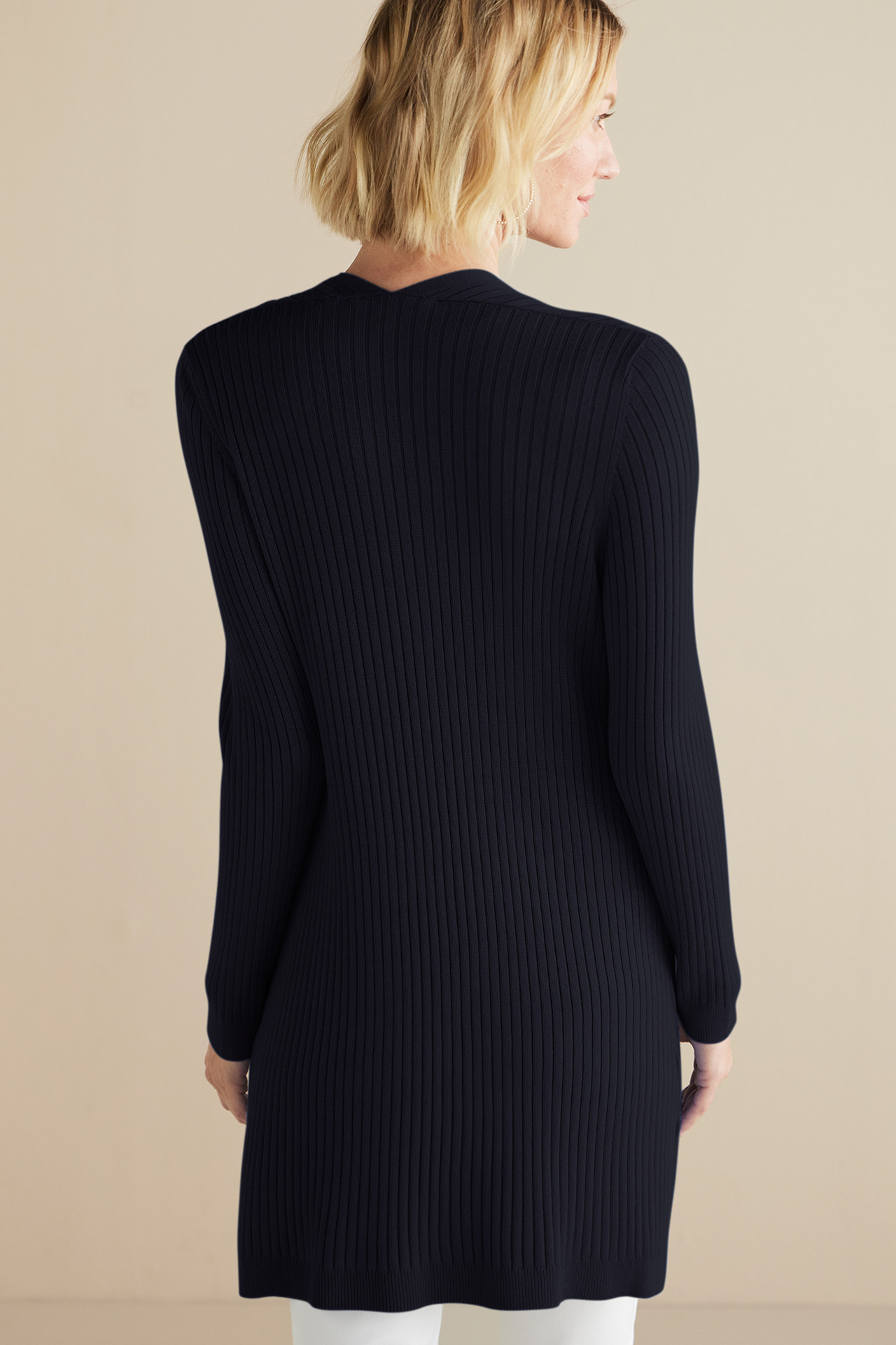 Soft Essential™ Ribbed Long Cardi