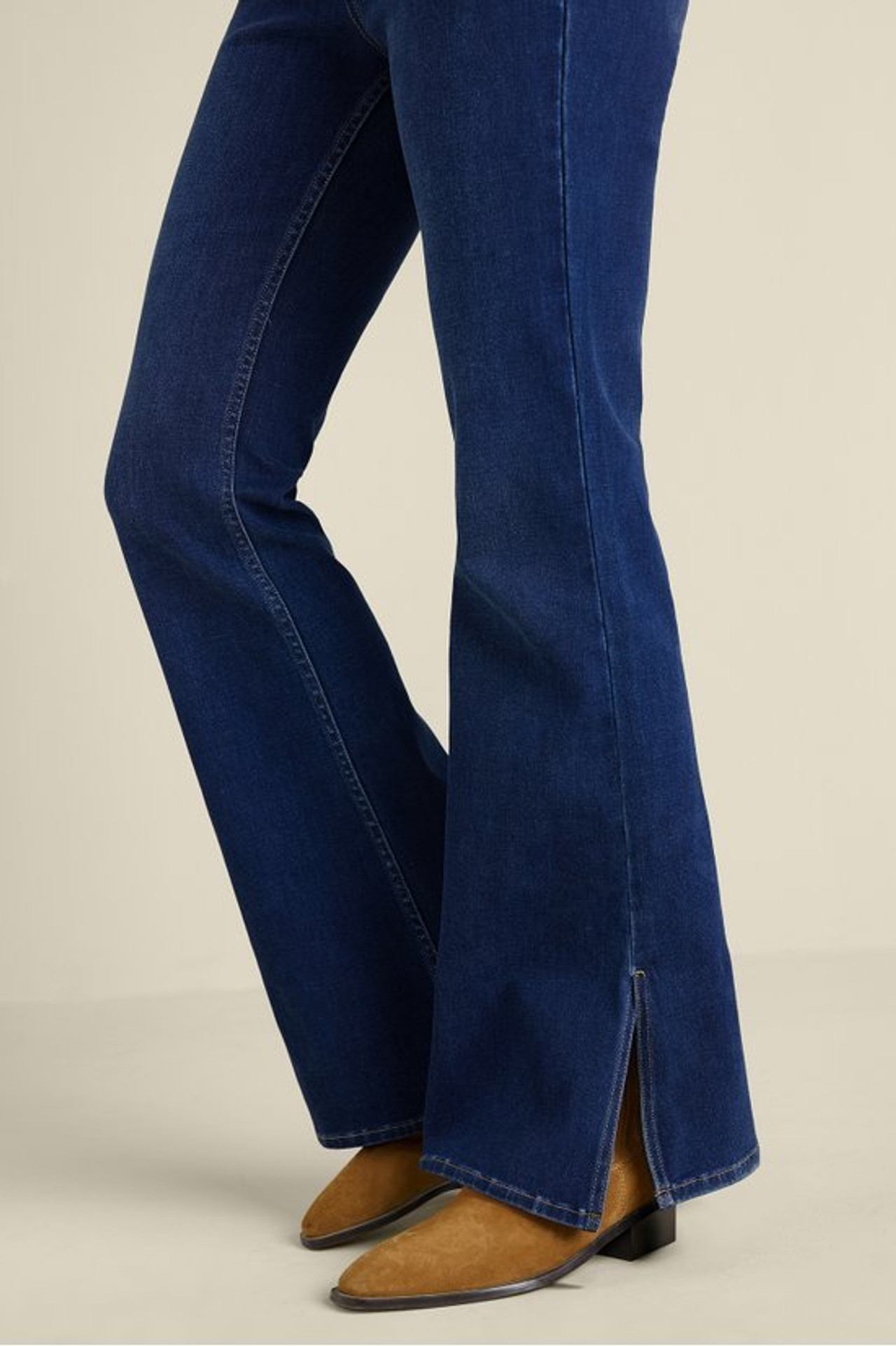 Ultimate Denim Slit Hem Flare Jeans