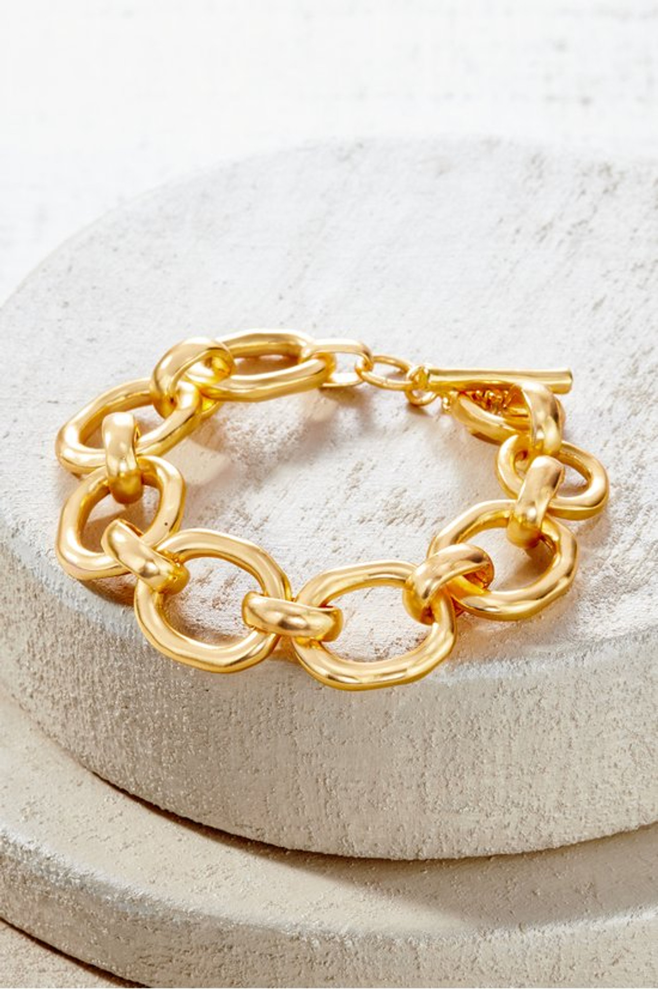 Maia Hammered Chain Bracelet