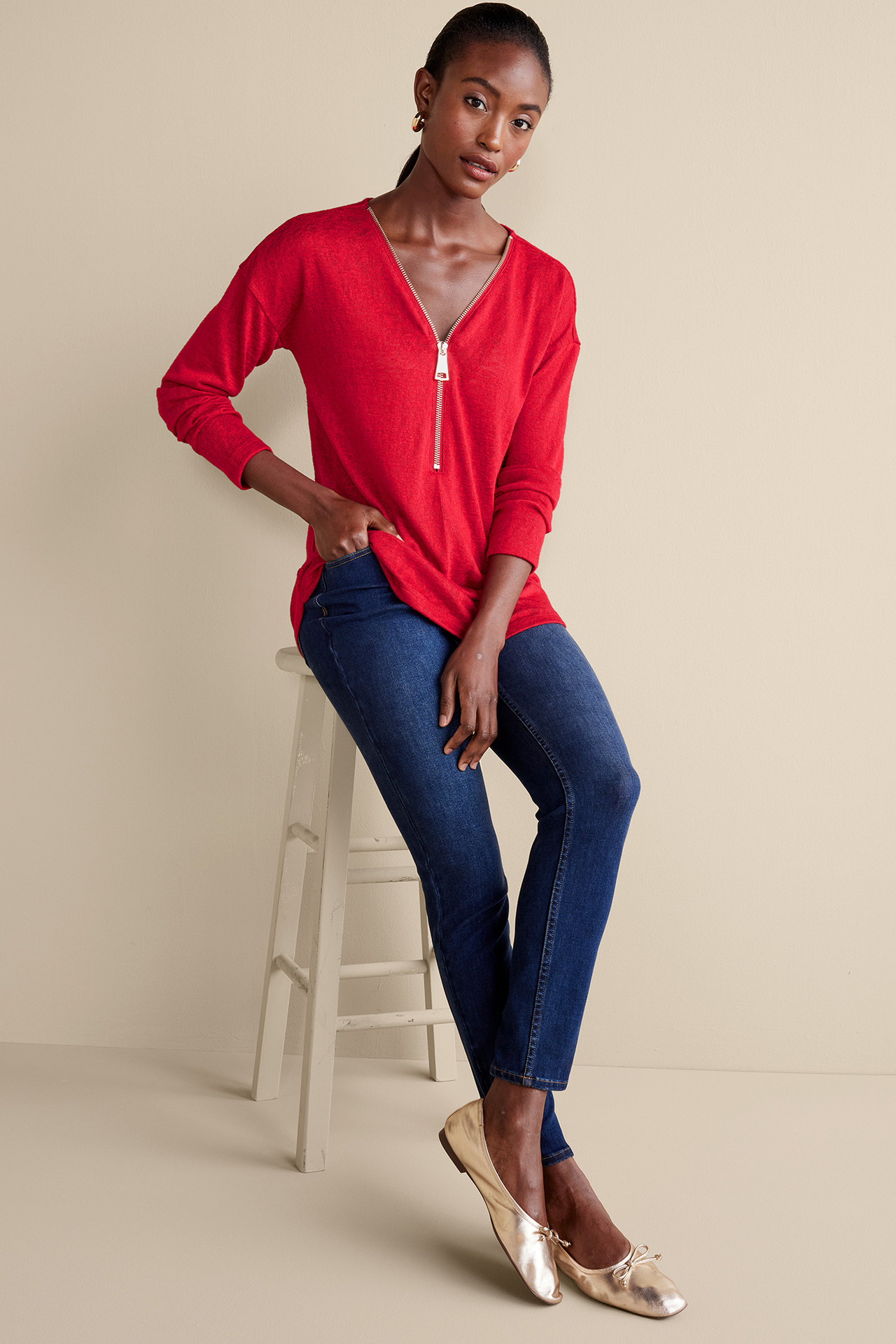 Valentina Zip Sweater