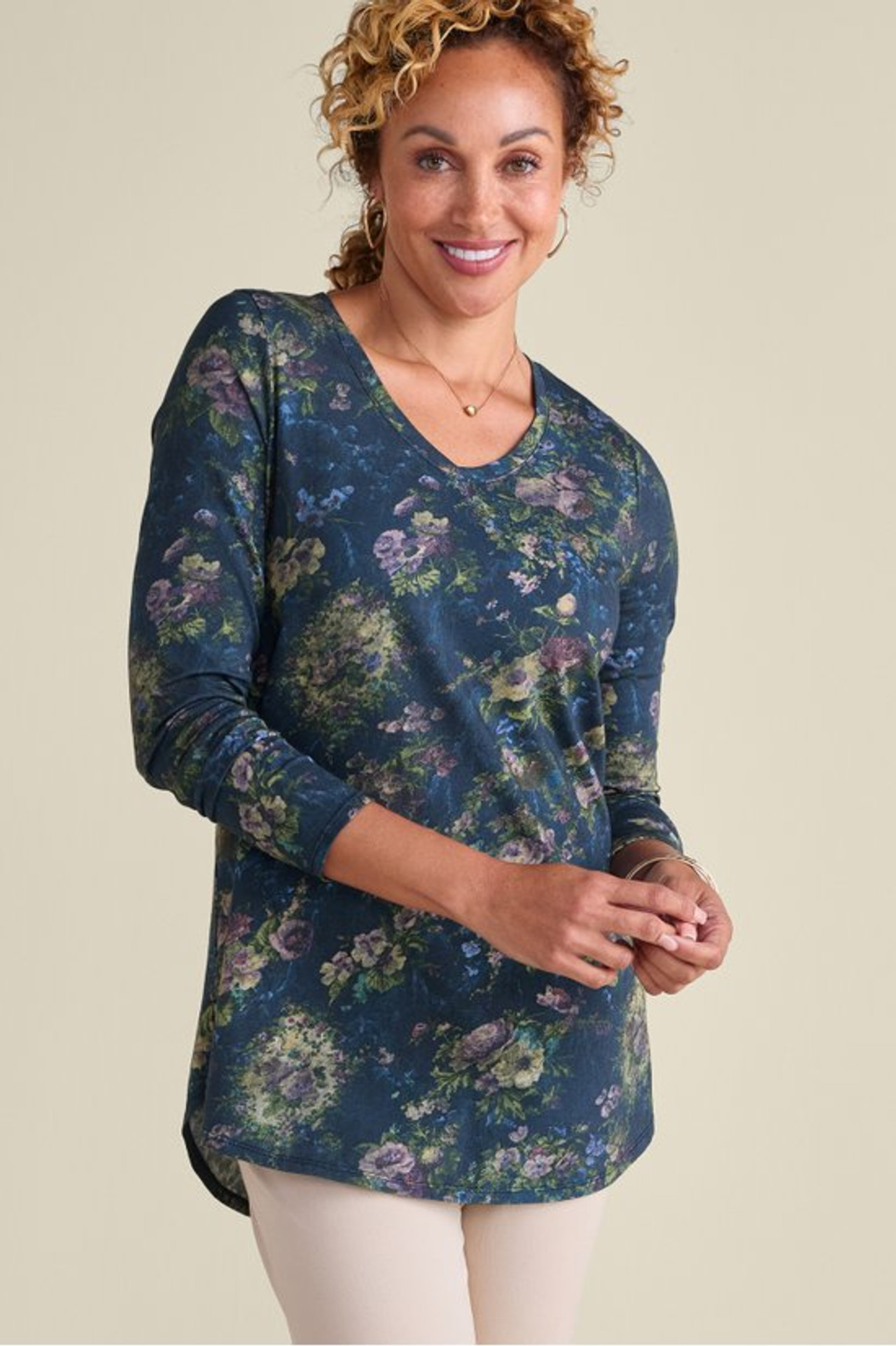 Soft Essential™ Supima® Isabel Long Sleeve Tunic