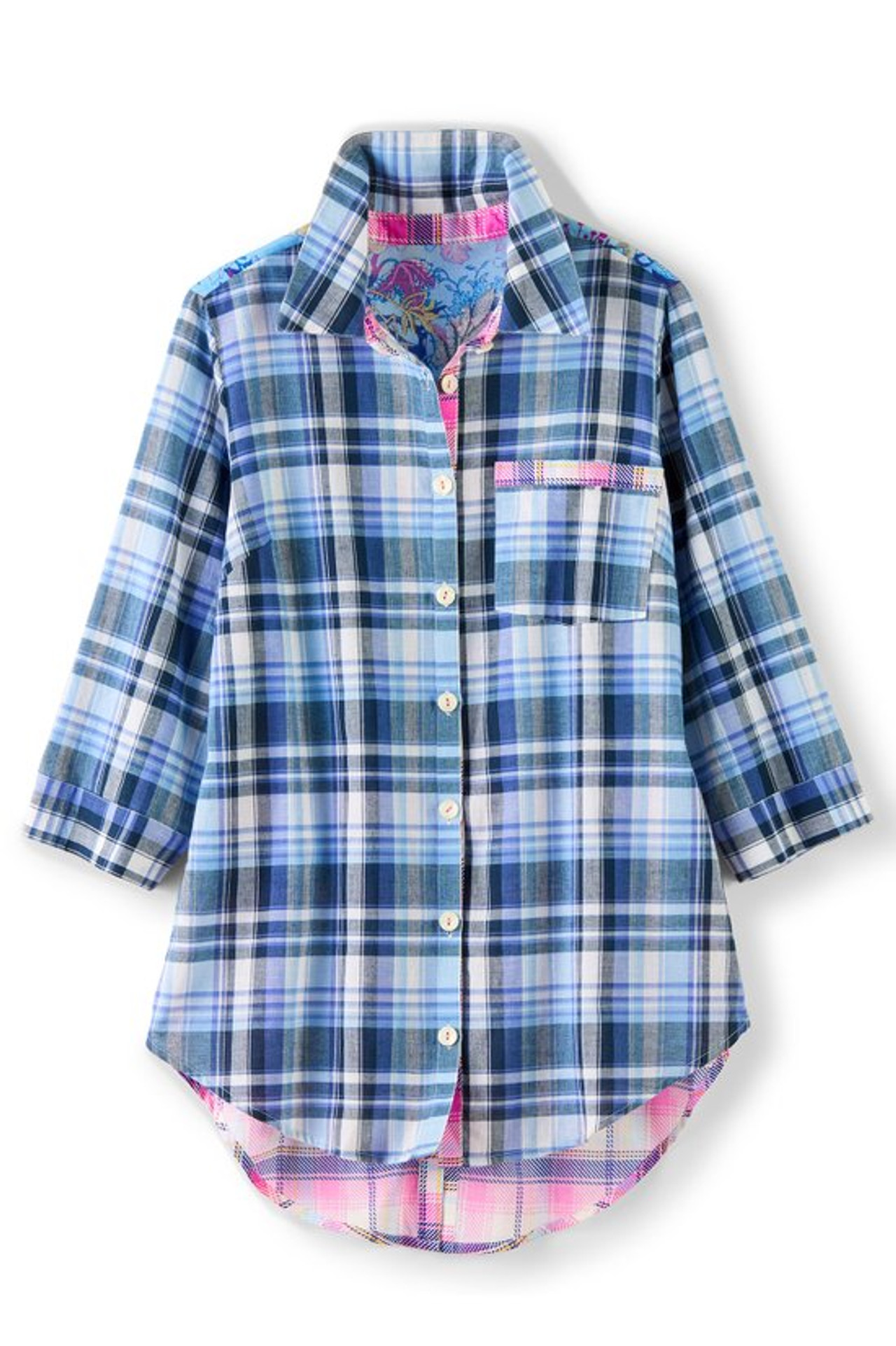 Vanita Plaid Tunic